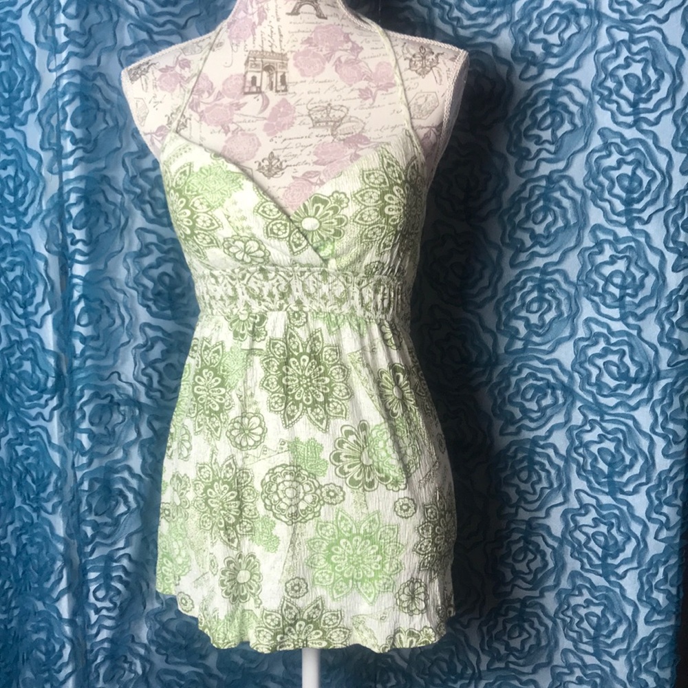Boho green camisole